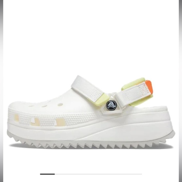 ❗️SOLD❗️Crocs Classic Hiker Clog White Sandals Size 9 - Picture 2 of 11